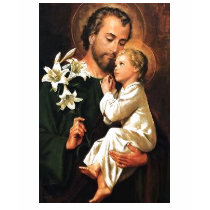 St. Joseph holding Jesus T-shirt (sweatshop-free)