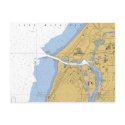 St Joseph, MI Nautical Harbor Chart Postcard by sailorpatp St Joseph, MI Nautical Harbor Chart Postcard