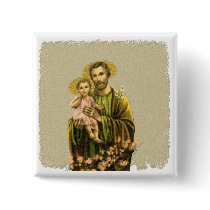 St Joseph Novena Pinback Button