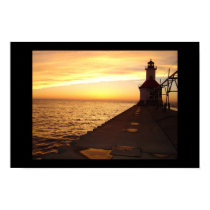 St. Joseph Pier Light, MI posters
