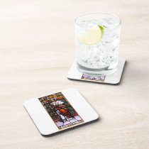 St. Joseph pray for us - stained glass window Coasters