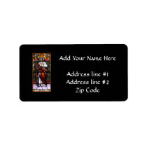 St. Joseph pray for us - stained glass window Personalized Address Label
