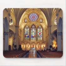 St. Joseph's Cathedral - Main Aisle/Front mousepads
