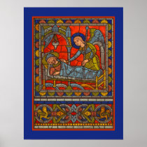 St. Joseph's Dream Stained Glass Chartres Window Posters