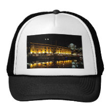 St Katherines Dock London night View Trucker Hat