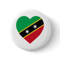 St Kitts and Nevis Flag Heart Pins
