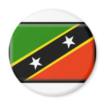 St. Kitts and Nevis Flag Refrigerator Magnets