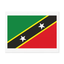 St. Kitts and Nevis Flag Postcard