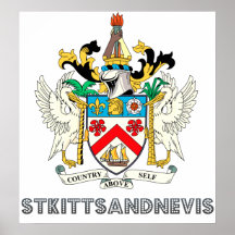 St. kitts and nevis print