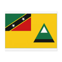 St Kitts Nevis Local Flag Postcards