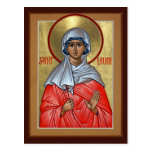 St. Laura Prayer Card Post Card