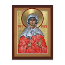 St. Laura Prayer Card Post Card