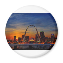 St. Louis Arch 1788 Fridge Magnet