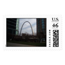 St. Louis Arch Between Buildings.jpg postage