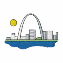 St. Louis Arch embroidered shirts by ZazzleEmbroidery St. Louis Arch embroidered shirts