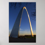 St. Louis Arch Reflecting Sunset Posters