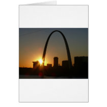 St. Louis Arch Sunset Card