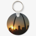 St. Louis Arch Sunset keychains