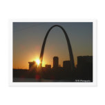 St. Louis Arch Sunset postcards
