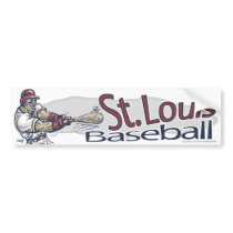 St. Louis Baseball Bumpersticker by fantasybaseball St. Louis Baseball Bumpersticker