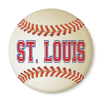 ST. LOUIS BASEBALL REFRIGERATOR MAGNETS