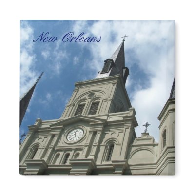 St Louis Cathedral Church in New Orleans Magnet by loudenbur