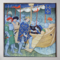 St. Louis embarking for the Crusades Posters