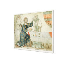St. Louis feeding a miserly monk Canvas Print