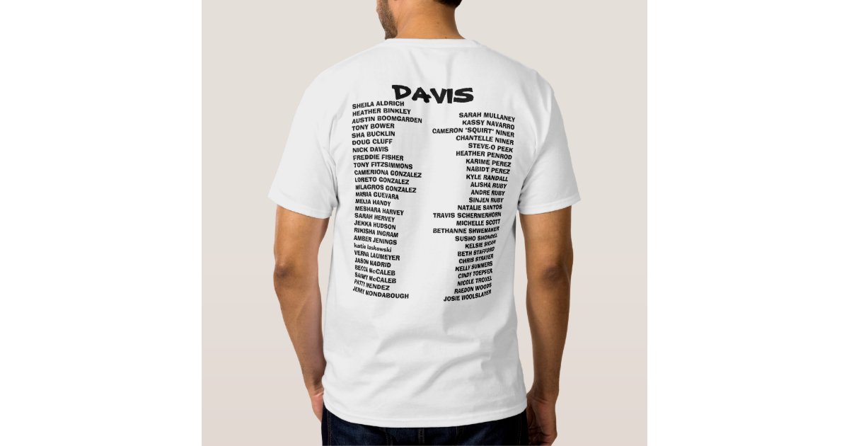 St. Louis Group shirt (with names on back) Zazzle
