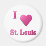 St. Louis -- Hot Pink Magnets