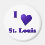 St. Louis -- Midnight Blue Refrigerator Magnets
