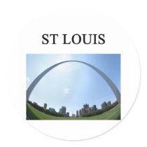 ST LOUIS missouri arch Round Sticker