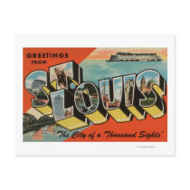 St. Louis, Missouri - Large Letter Scenes Postcards