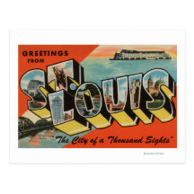 St. Louis, Missouri - Large Letter Scenes Postcards