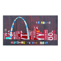 St. Louis Missouri Skyline License Plate Art Print posters