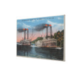 St. Louis, MO - View of Natchez & Robert E. Lee Canvas Prints