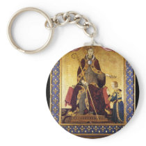 St. Louis Of Toulouse Crowned His Brother Robert Key Chain