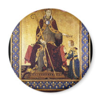 St. Louis Of Toulouse Crowned His Brother Robert Fridge Magnets