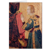 St. Louis of Toulouse  crowning his brother Greeting Card