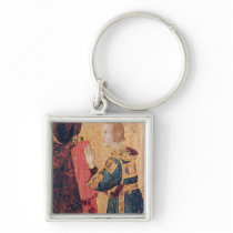 St. Louis of Toulouse  crowning his brother Key Chain