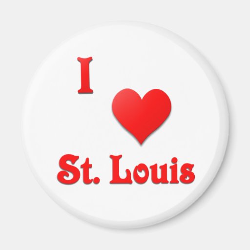 St. Louis -- Red Refrigerator Magnets