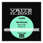 St.Louis Save the Date: Mint invitations