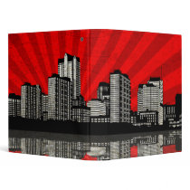 St. Louis Skyline Binder (red - detail)