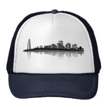 St. Louis Skyline Hat (b/w)