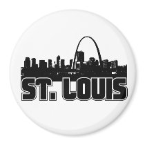 St Louis Skyline magnets by TurnRight St Louis Skyline magnets
