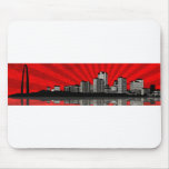 St. Louis Skyline Mousepad (red)