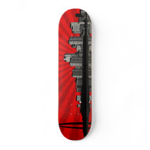 St. Louis Skyline Skateboard Deck (red)