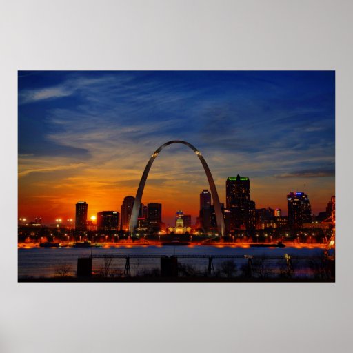St. Louis Sunset Posters