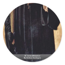 St. Lucas Altarpiece  By Andrea Mantegna Round Stickers