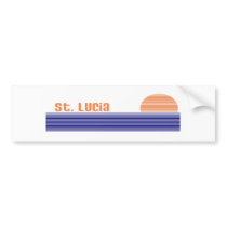 St. Lucia Bumper Sticker